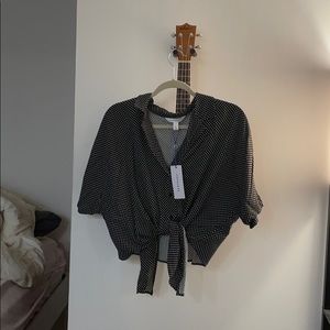 Pop sugar tie front blouse